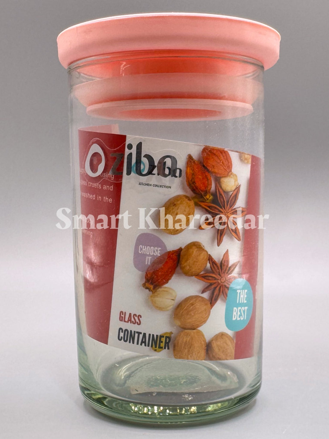 Ziba Glass Jar with Airtight Lid - 1kg