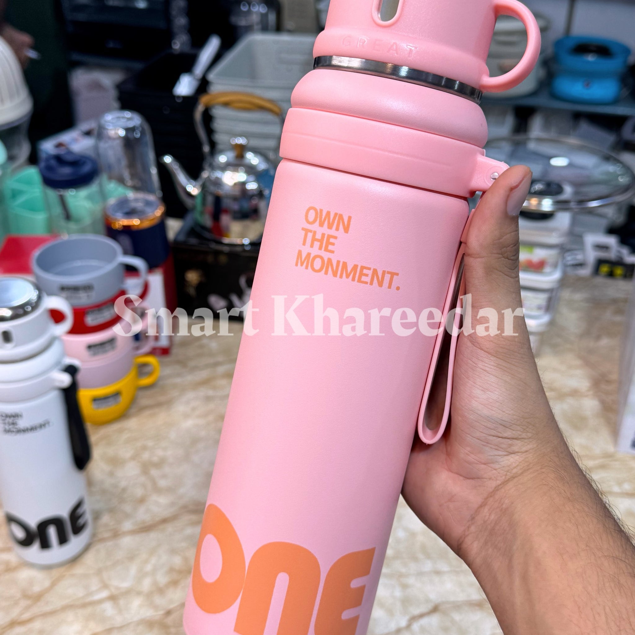 ONE 1000ml Stainless Steel Insulated Water Bottle – Hot & Cold Thermo Flask