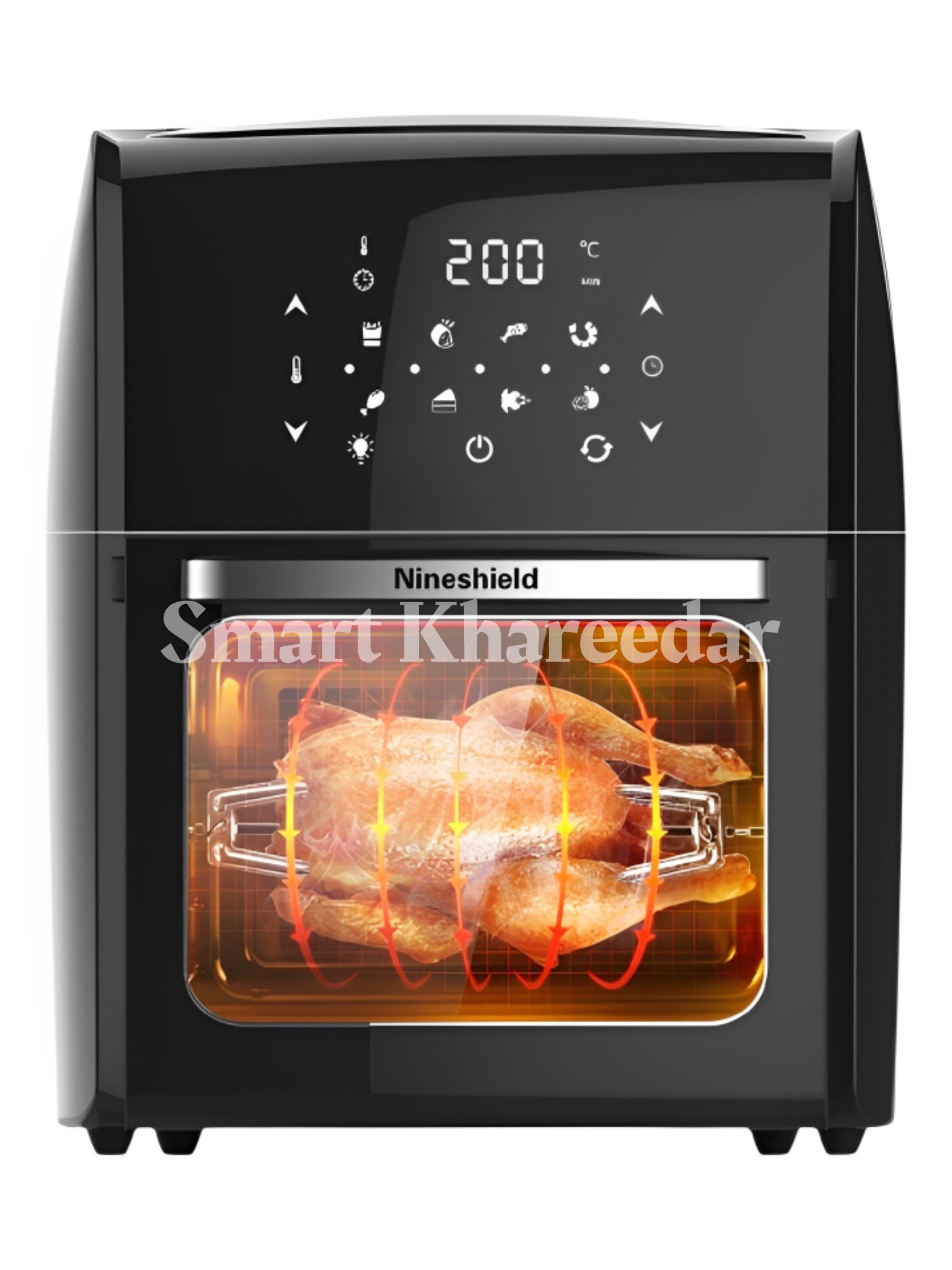 Ninesheild 12.5L DigitalAir Fryer & Oven KB-1200 (2025)