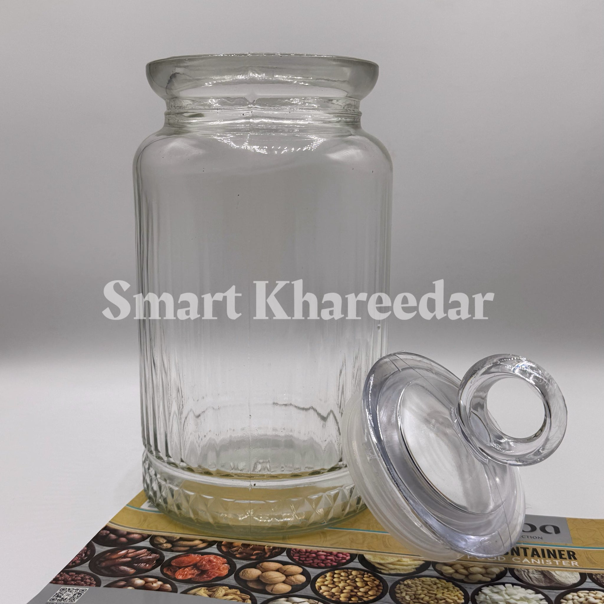 1.5kg Ziba Glass Canister Jar - Size 4
