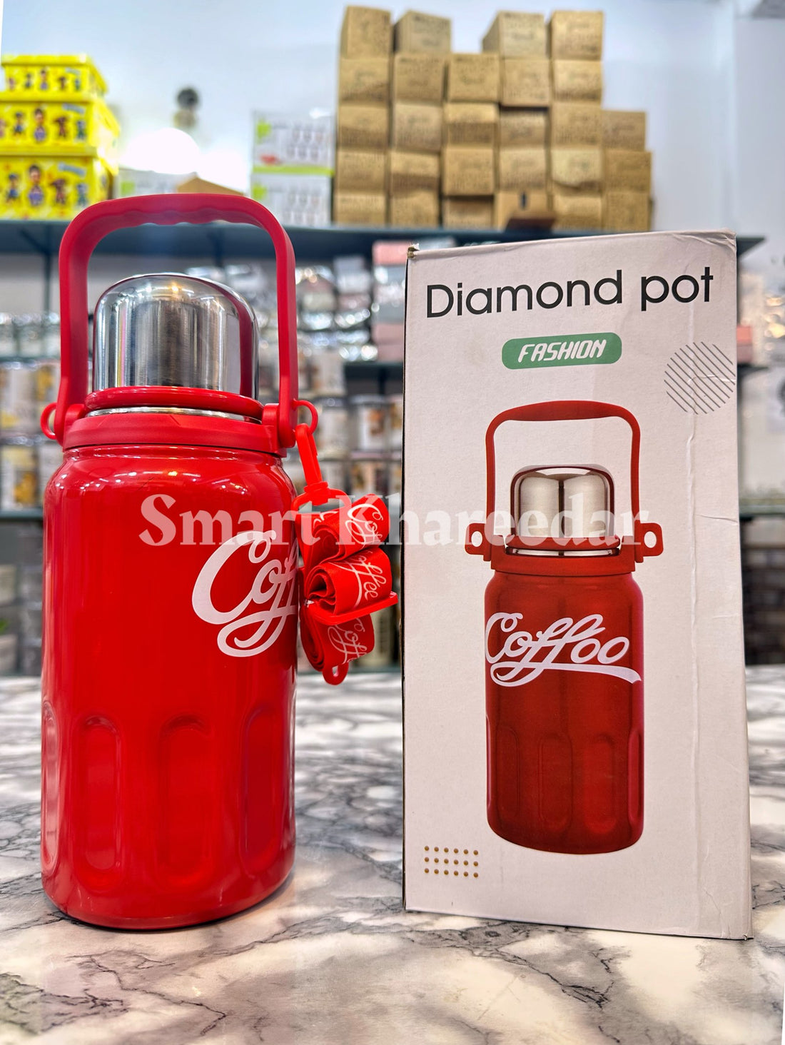 Diamond Pot Hot and Cool Flask+ Water Bottle