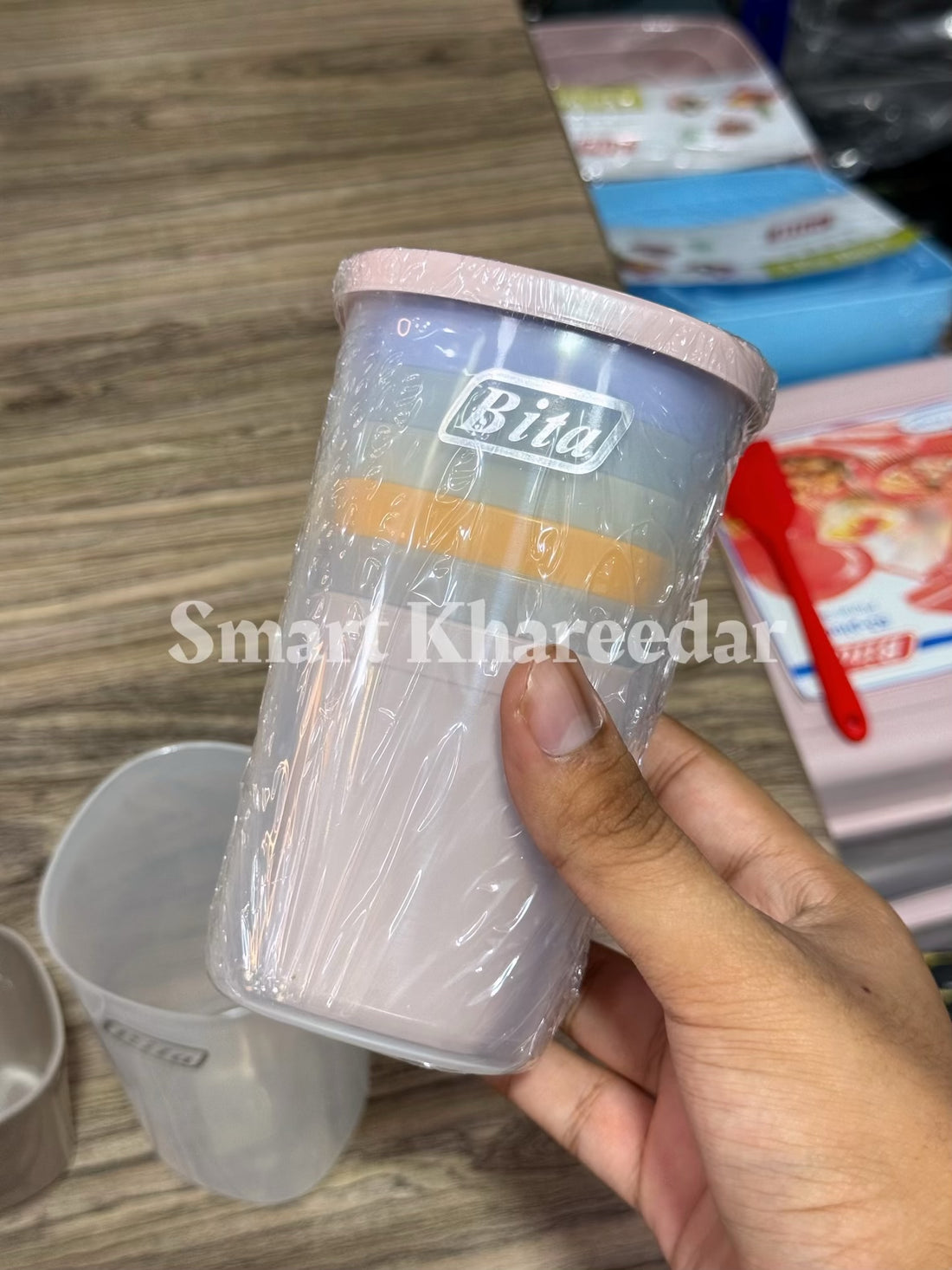 Bita 6pc Picnic Glass Set with Airtight Lid Holder