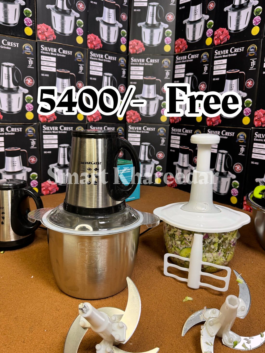 Silver Crest  3L Electric Meat CHOPPER SC-402 + 🥩FREE Hand Chopper 2L 🆓