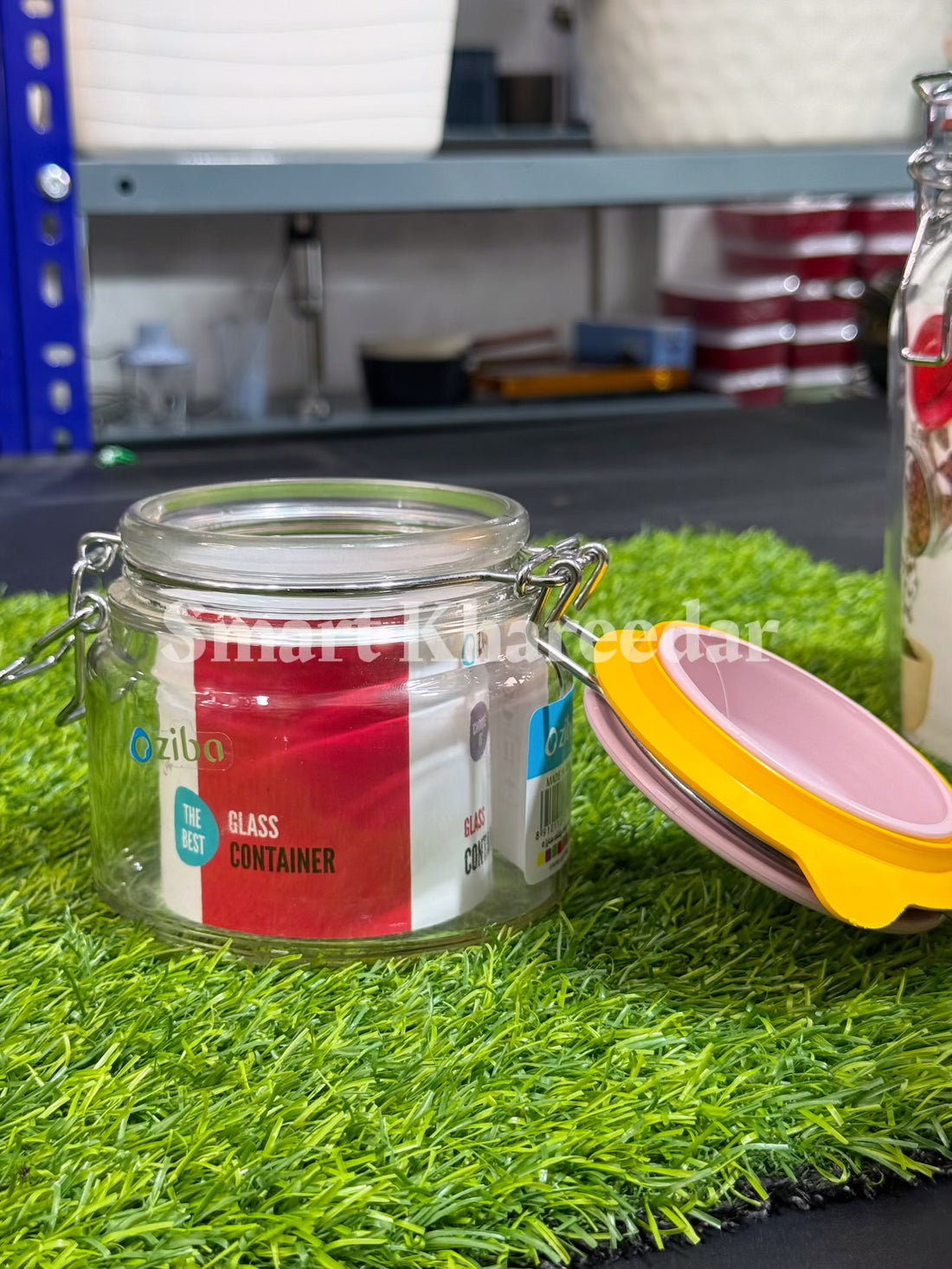 1/2kg Square Ziba Bavaria Glass Jar | Fully Airtight