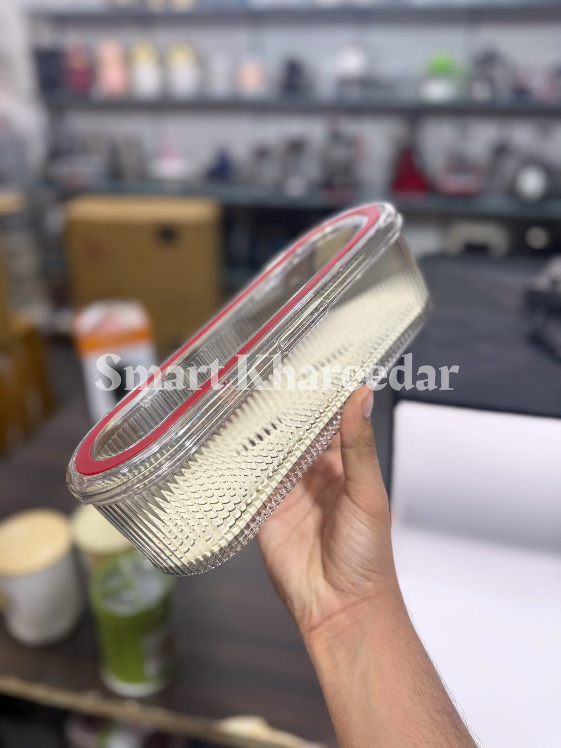 Transparent Multi-Purpose Acrylic Holder – Airtight Utensils & Spoon Organizer