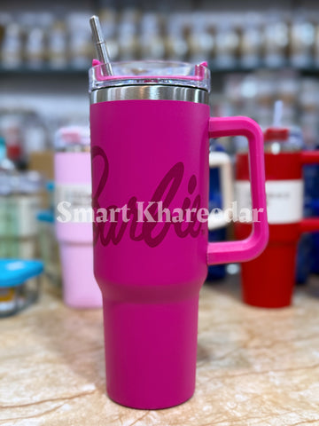 1200ml Quencher Textured Tumbler - Stainless Steel Stanley Cup with Steel Straw (40-oz)