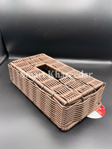 Ziba Cane Hand Woven Tissue Box - Napkin Holder
