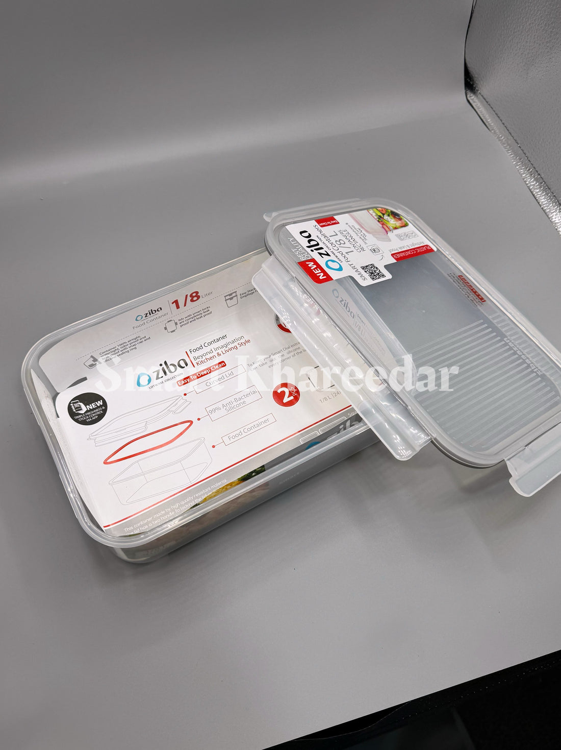 Ziba 1.8L Airtight 4-Lock Rectangle Container