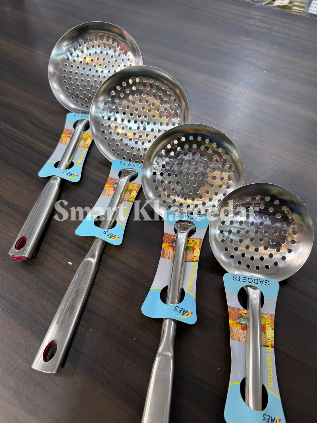 Stainless Steel Pakora Fry Jali | Steel Spider | Utensils Strainer - Khamkheer