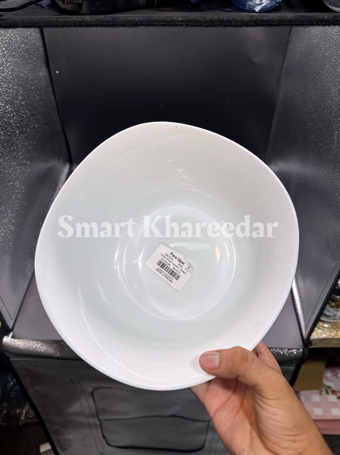 White Marble Stone Serving Bowl Square Shape (2kg)