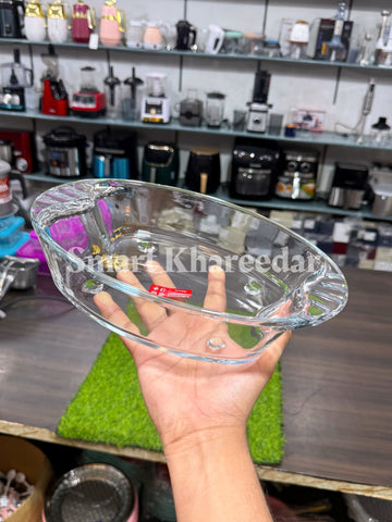 Noritazeh Pyrex Glass Oven Baking Oval Pans - 3pc Lasagna Dishes 3L+4L+5L