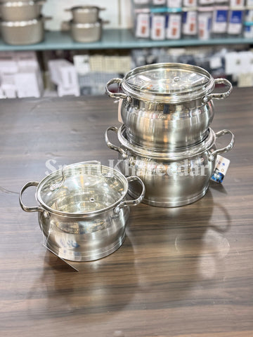 MGFR swiss Quality Stainless Steel 6pc Cookware Set - MR.2405A