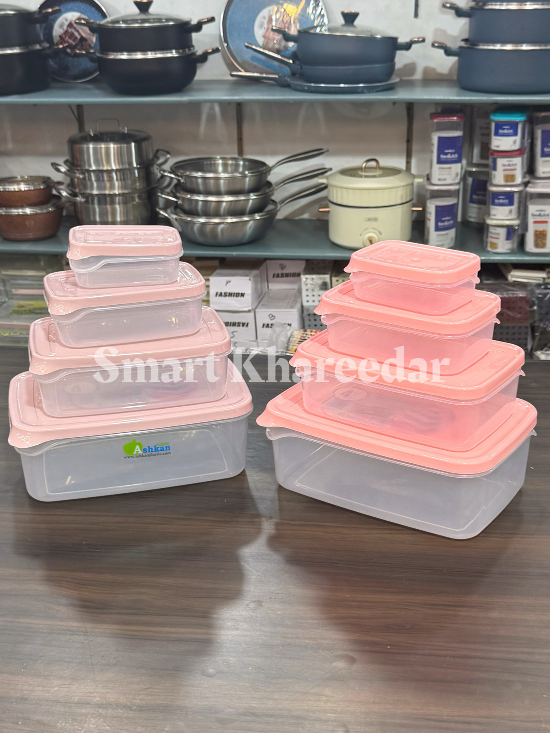 Ashkhan 4pc Airtight Jumbo Plastic Container Set - Bowl Set