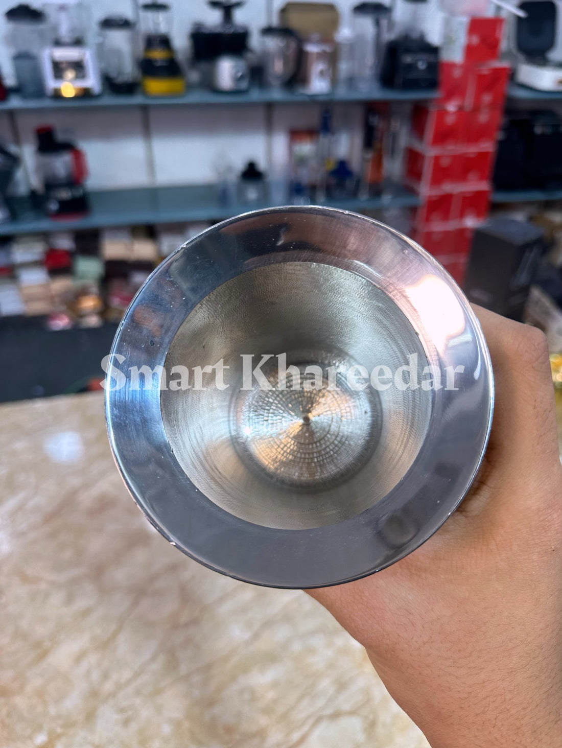 Stainless Steel Spice Grinder, Langri for Grinding Chillies Mixing & Mincing Lungri Kitchen, Mortar and Pestle Set (Dasta Height 22cm) (Hawan Height 12cm) Hawan Dasta For Home Kitchen Supplies Grinding Tool - Chattu Watta
