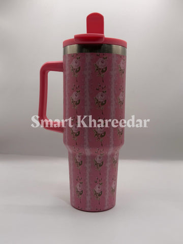 Stanley Style 40oz Stainless Steel Smart Tumbler with LED Temperature Display – 1200ml Insulated Travel Mug