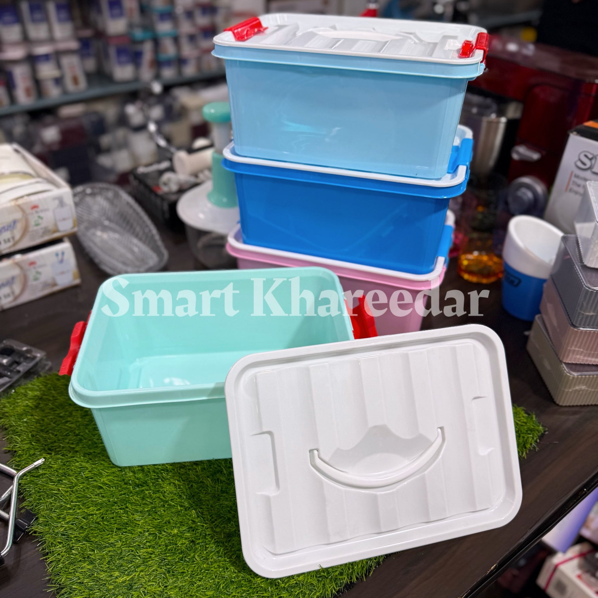 10L Airtight Colorful Container Box | Organizer Box