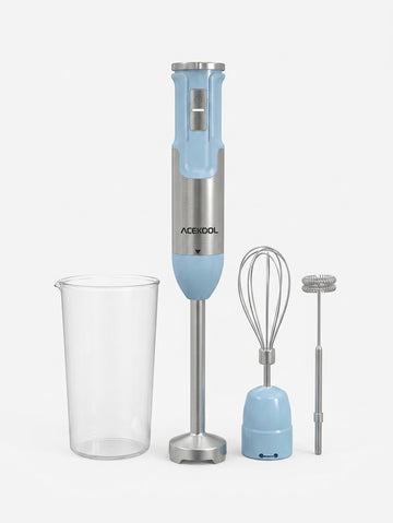 Acekool 4in1 Power Hand Blender Stick Set with Whisk and Coffee Frother | AK-404HB