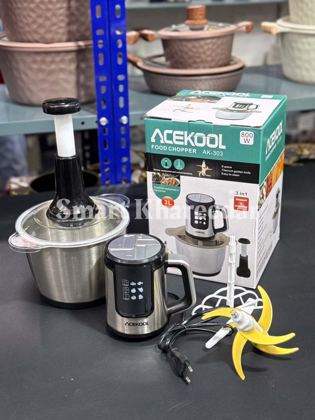 Acekool Original 3L Electric + Manual Meat Chopper | AK-303