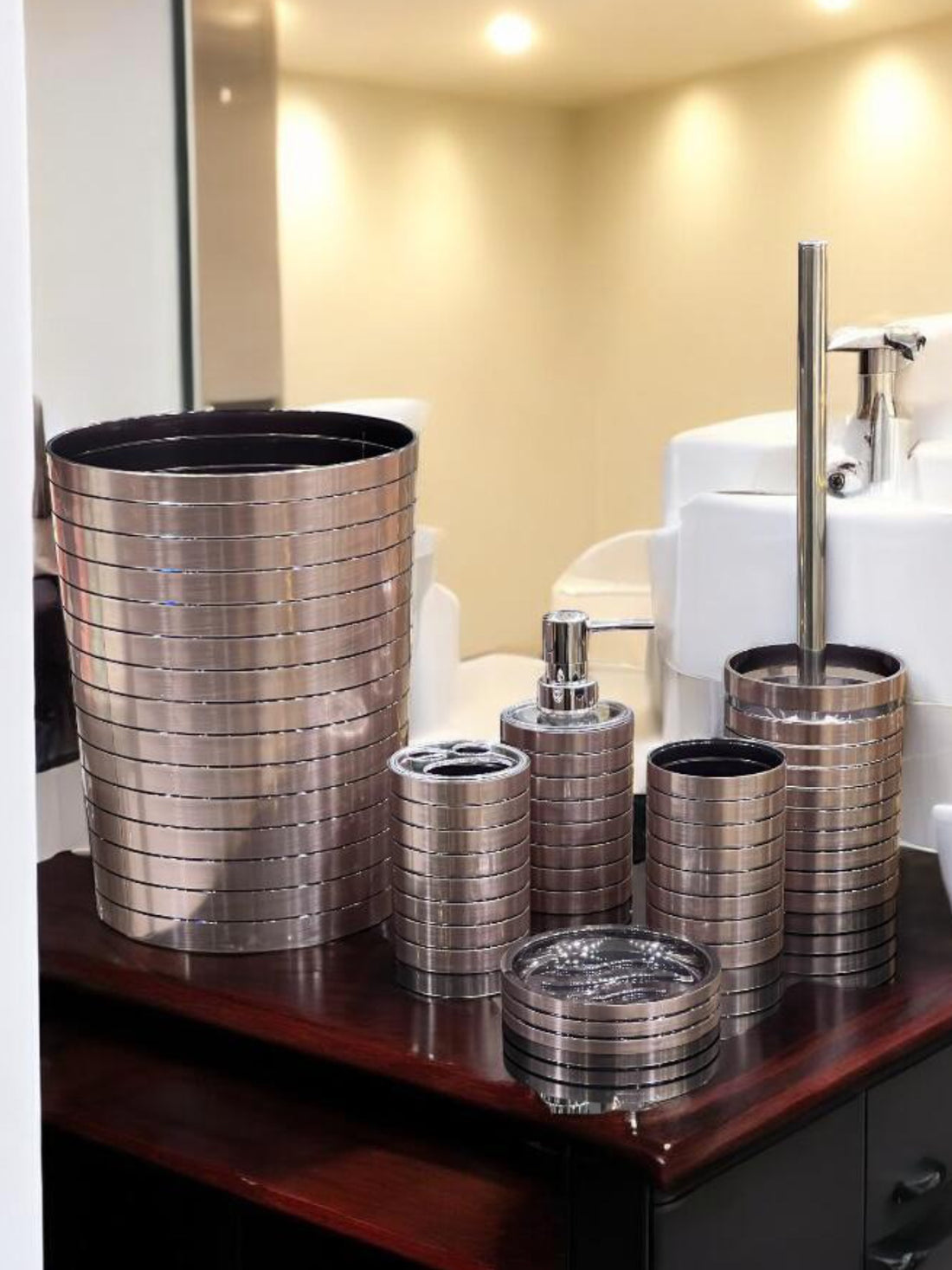 Gilbert 6pc Chrome Bathroom Set - Premium Quality