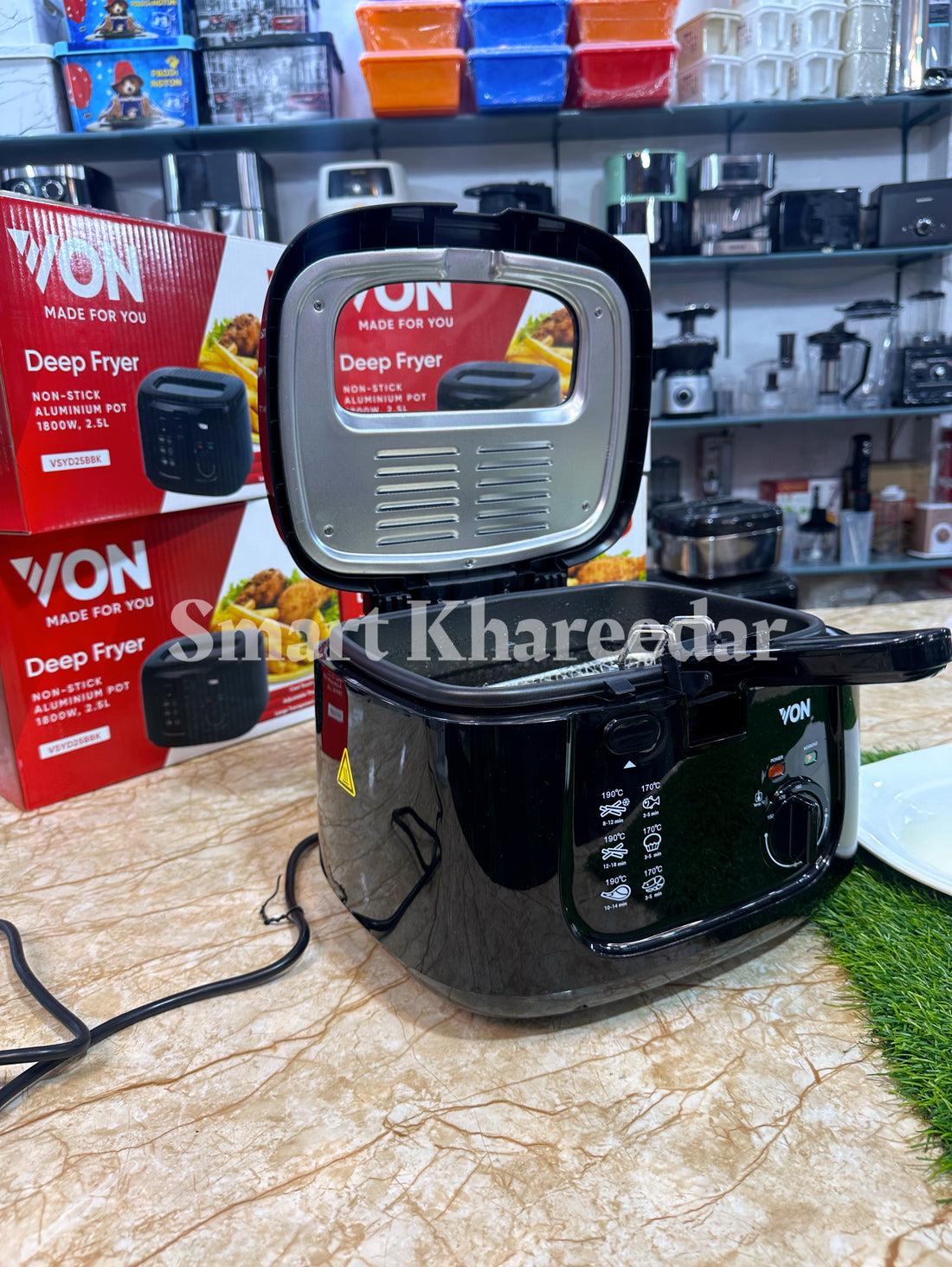Von Deep Fryer 2.5L Black HDF251BK/VSYD25BBK