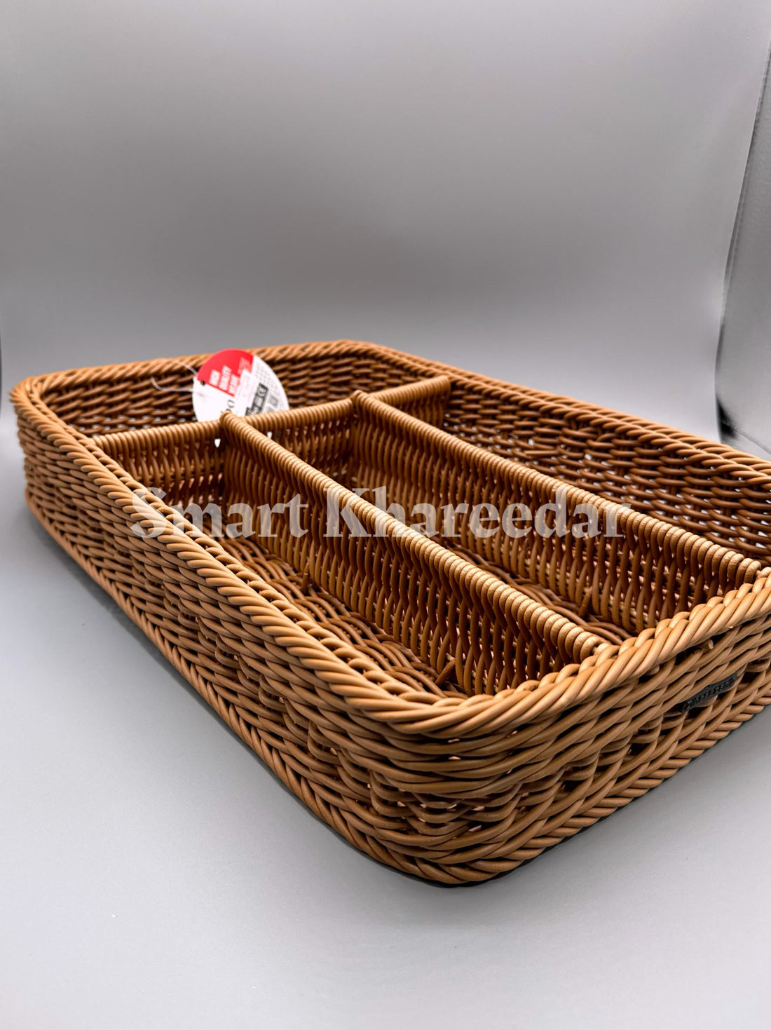 Ziba Hand Woven Weave Cutlery Tray - Spoon Organizer