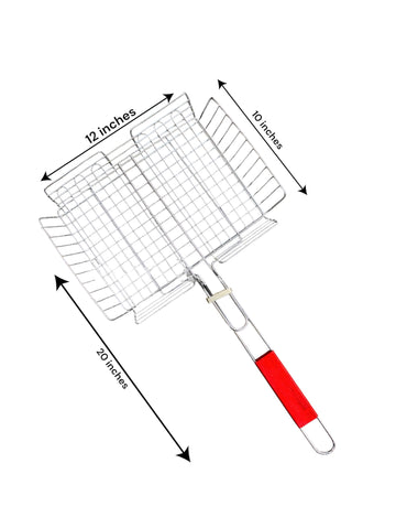 BBQ Grill Mesh - Stainless Steel Barbecue Grill Stand