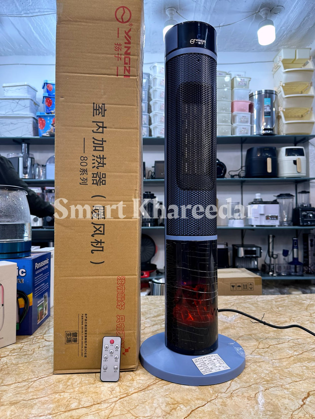 Yangzi Tower Fan Heater | Digital Control and LED Display Blower + Heater