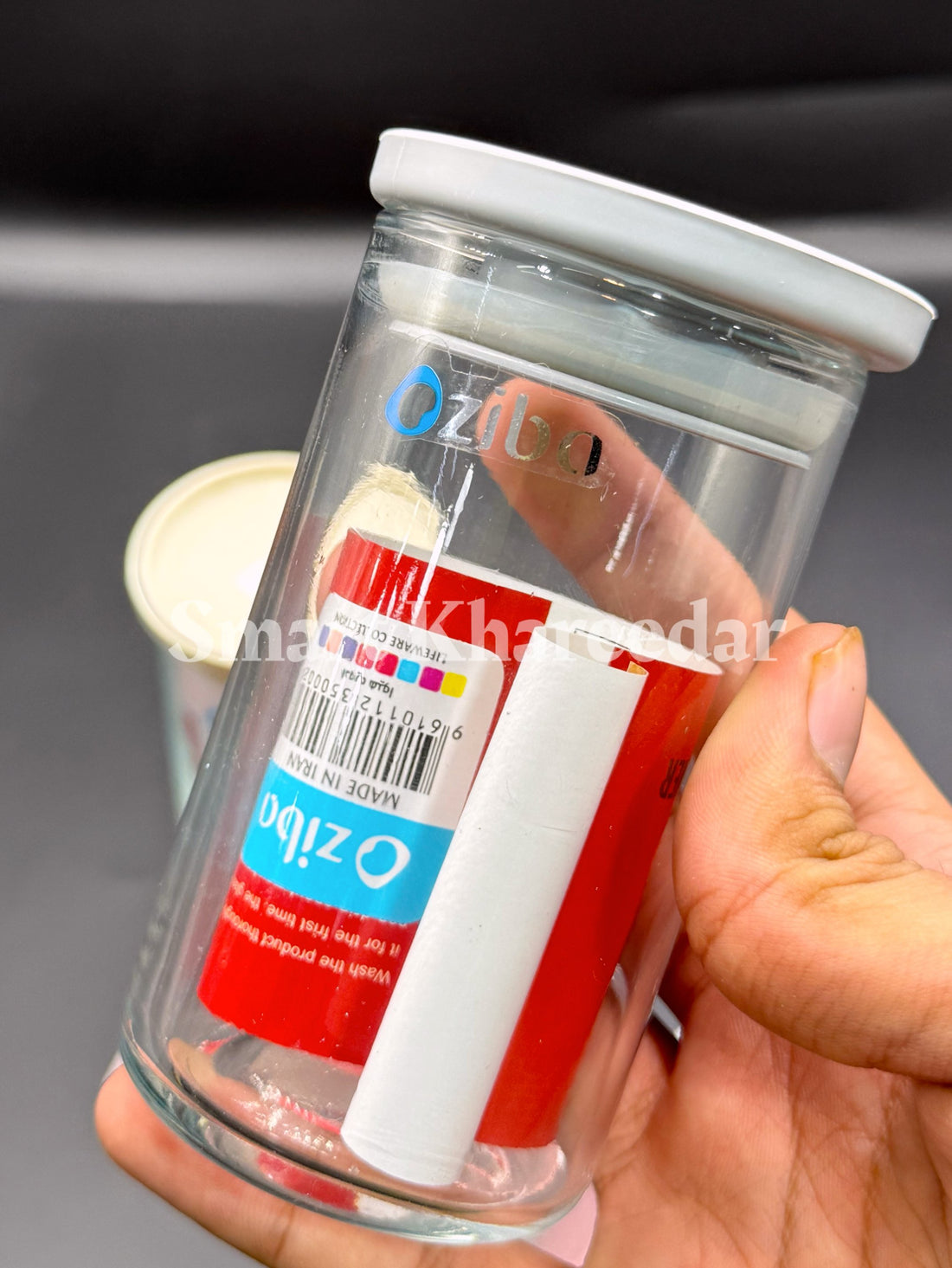 Ziba 400ml Glass Spice Jar with Airtight Lid