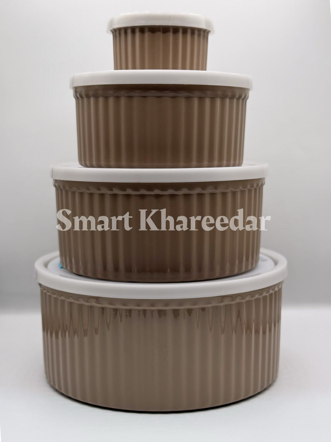 Ziba 4pc Round Jumbo Airtight Bowl Set - Food Storage Container Set