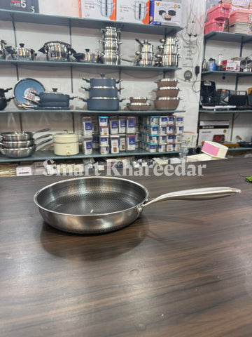 Dual Side LaserCut HoneyComb Frying Pan - Cooking Pans