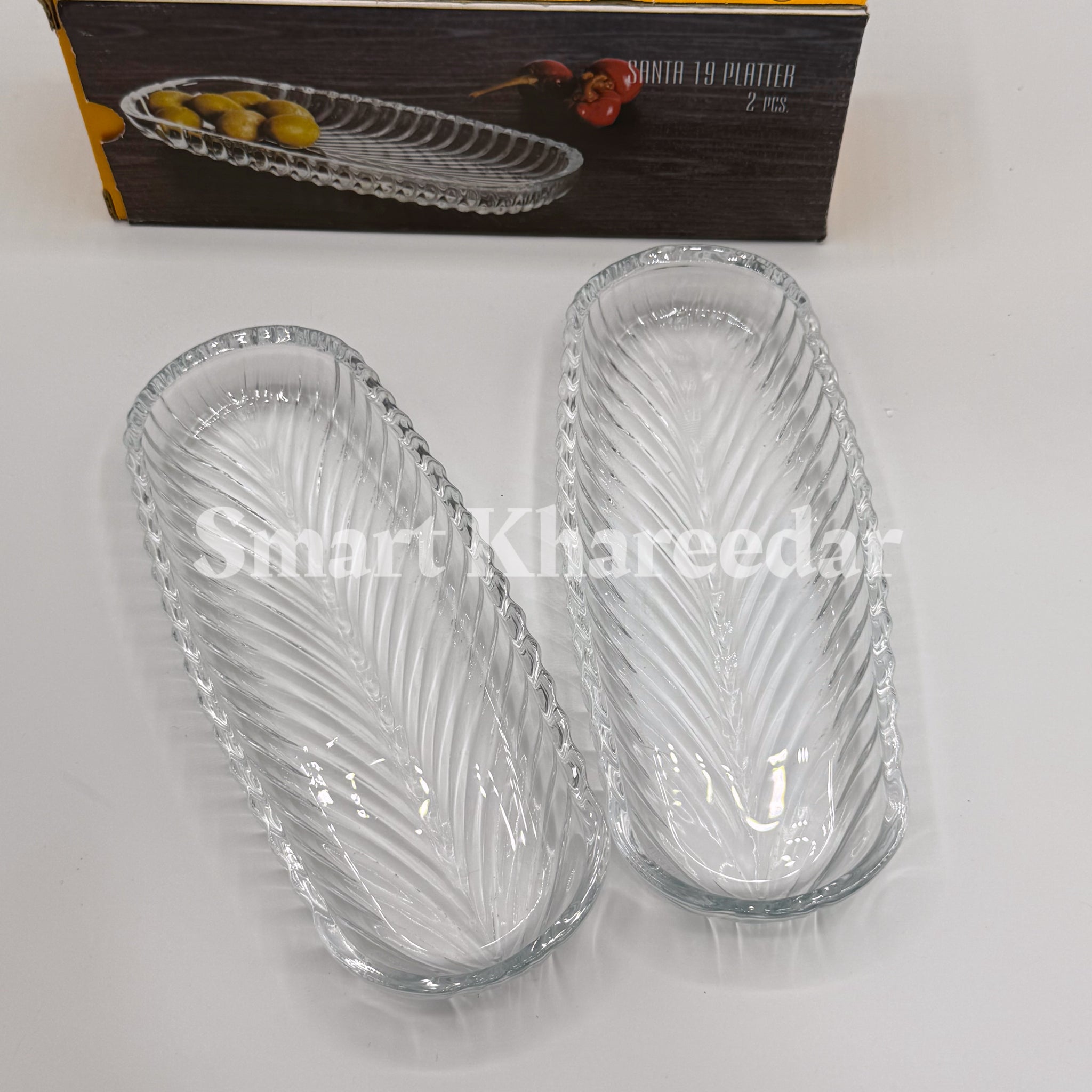 Glass Kabab Platter - Serving Dish