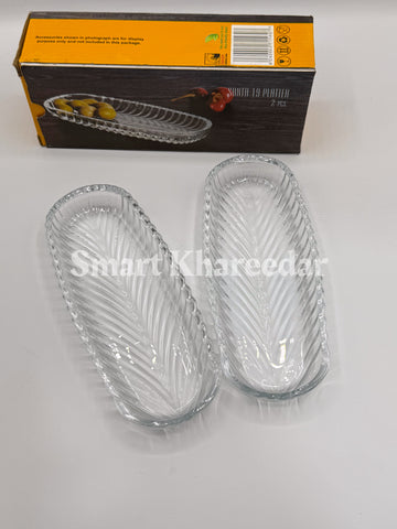 Glass Kabab Platter - Serving Dish