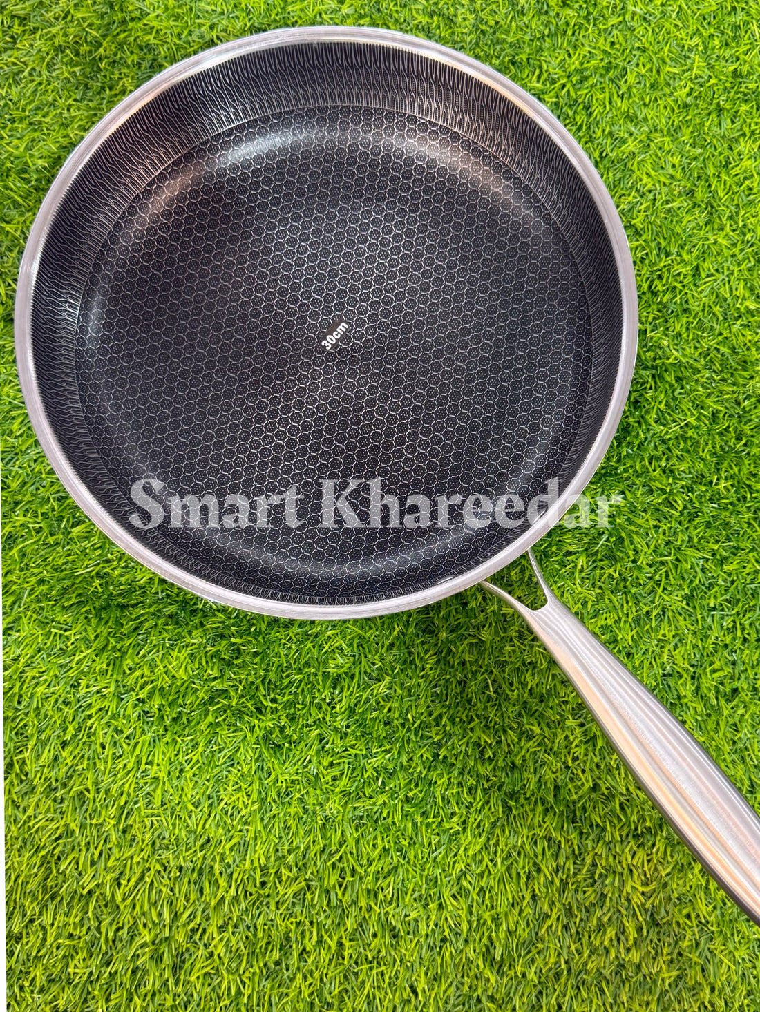Dual Side LaserCut HoneyComb Frying Pan - Cooking Pans