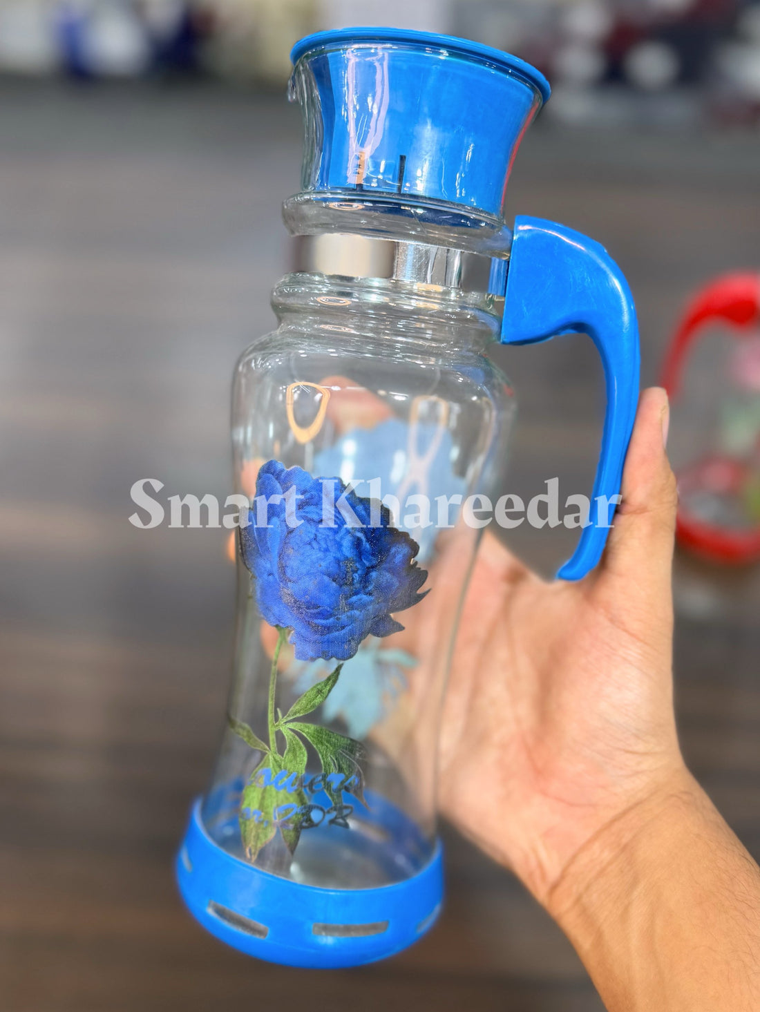 1L Stylish Glass Oil Jug with Lid