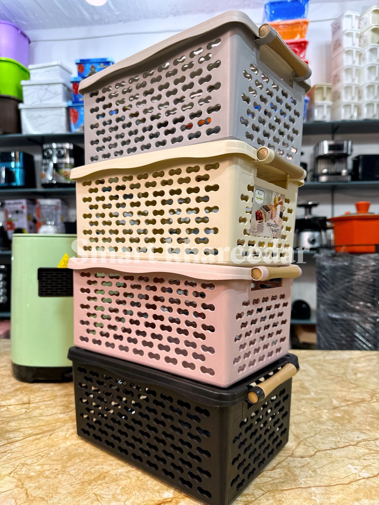 5kg  Double Handle Basket with Lid [Large]