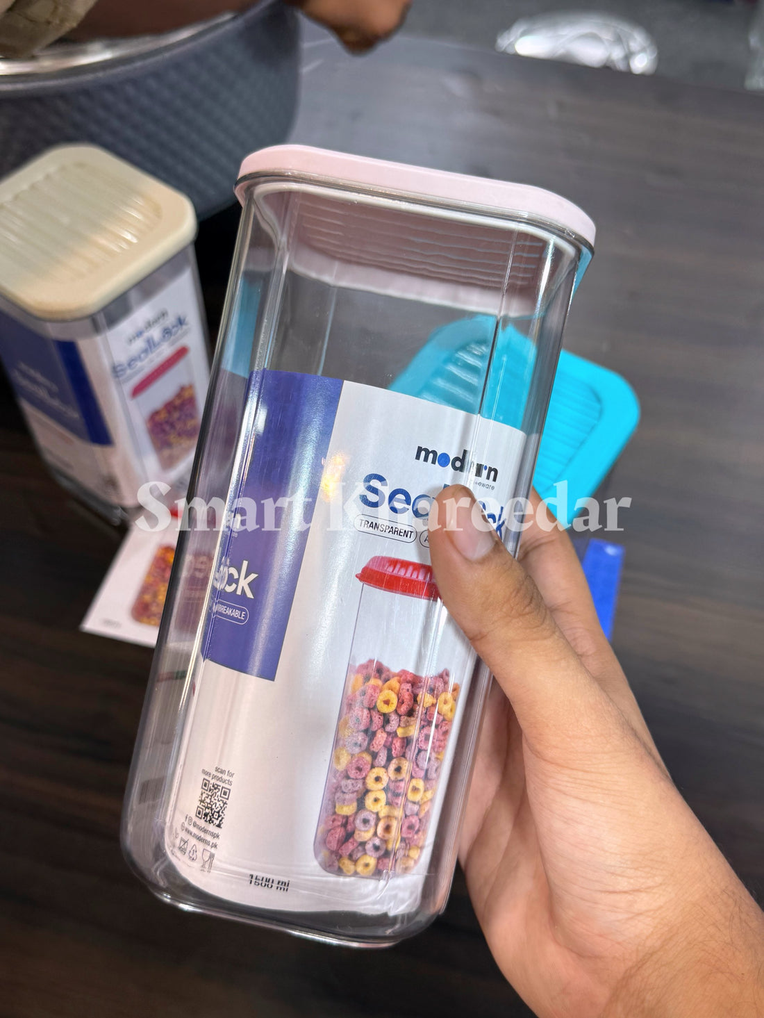 Modern SeaLock 1500ml Acrylic Jar with Airtight Lid