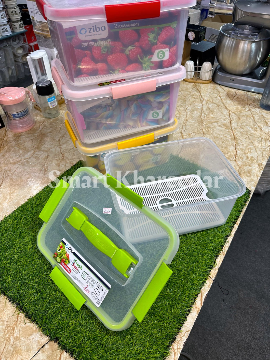 6L Ziba Airtight 4-Lock Seal Bowl Container
