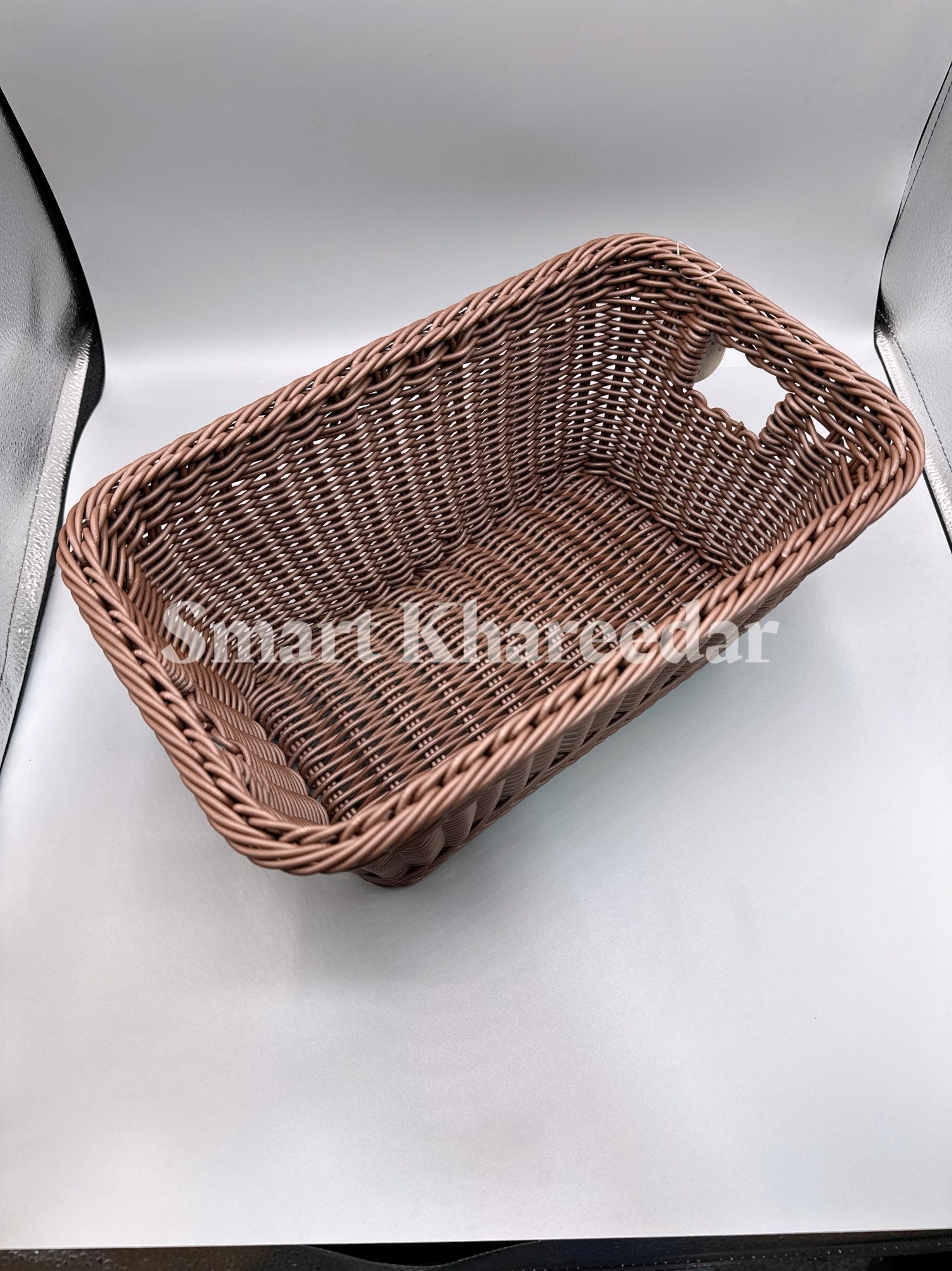 Ziba Hand Woven Deep Weave Basket - Cane Basket - 31x21x16cm