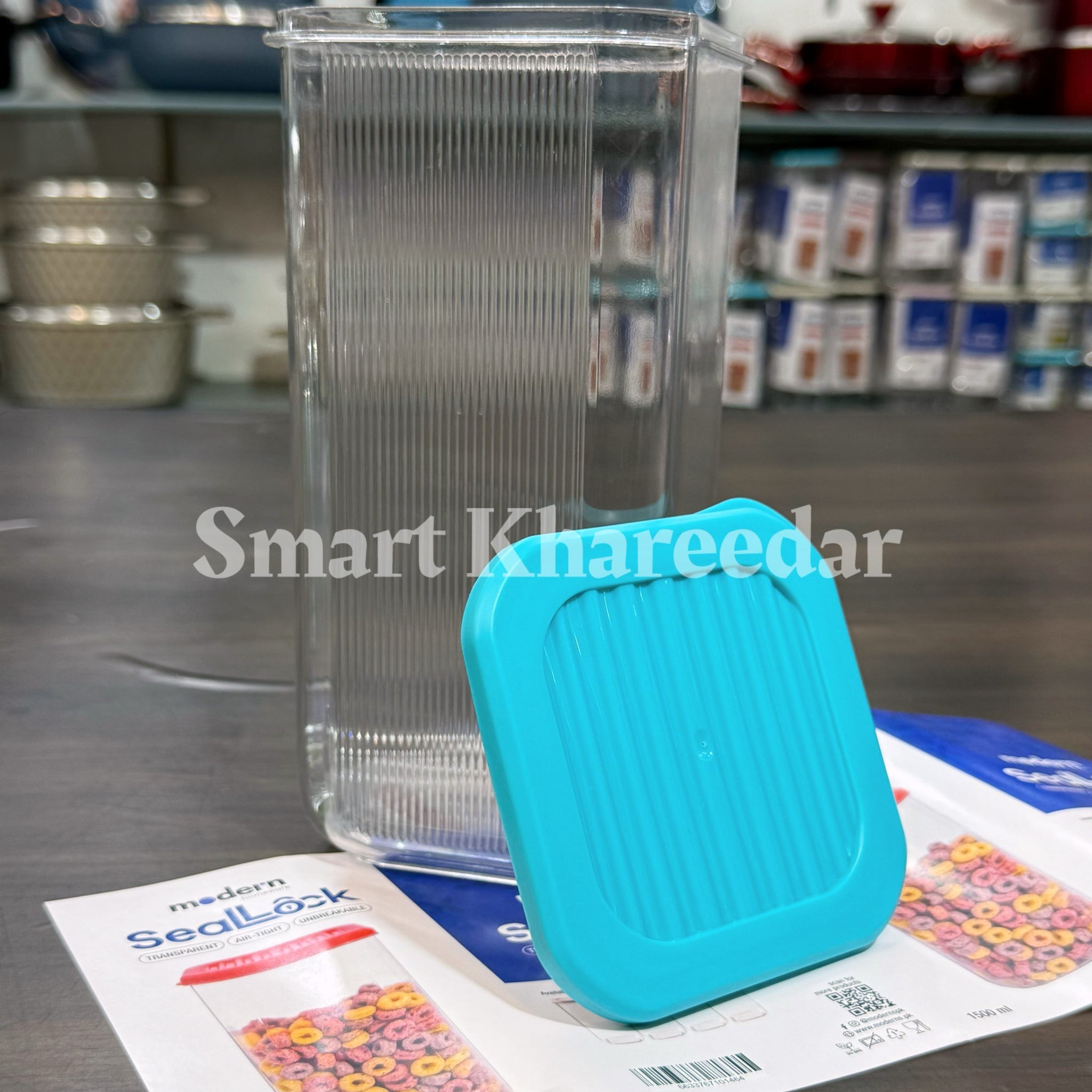 Modern SeaLock 1500ml Acrylic Jar with Airtight Lid