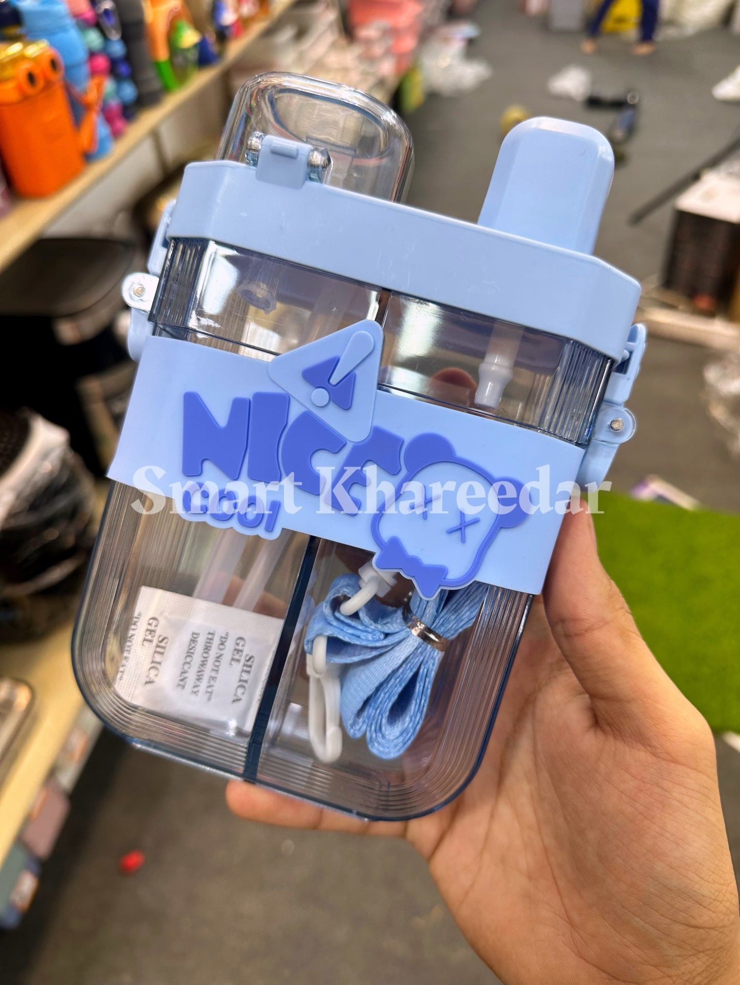 NoteBook Acrylic Sipper + Water Bottle with Strap