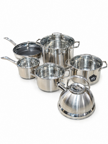Zepter 12pc Stainless Steel imported COOKWARE set | ZP-277