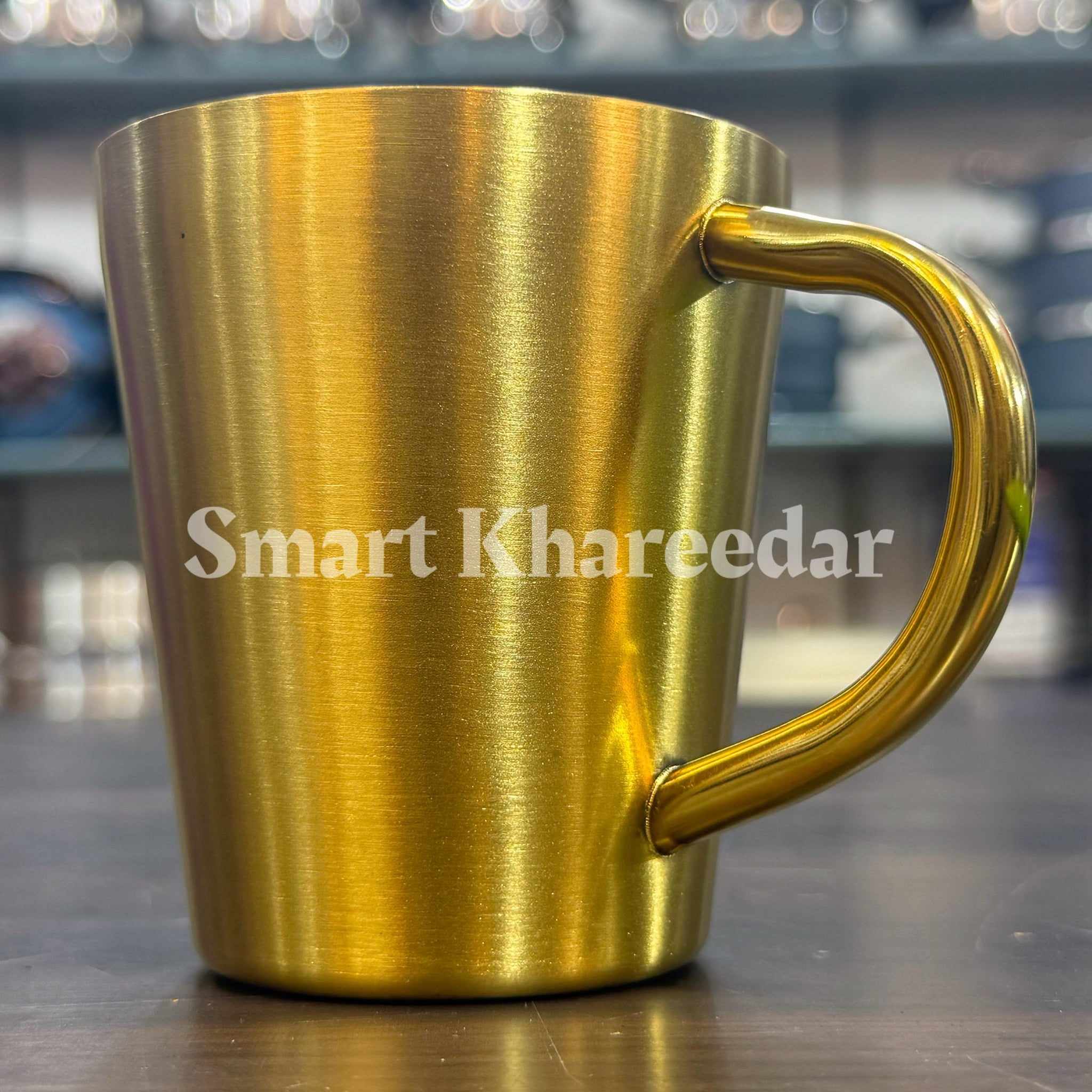 Golden Electroplated Mug - Tea Cup with Handle | 250ml