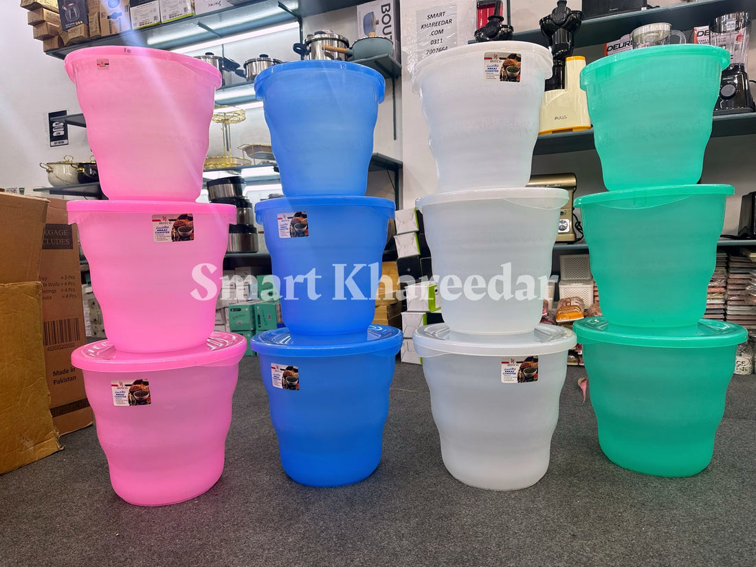 Pack of 3 Big Size Bucket Jar | 5kg+7kg+10kg