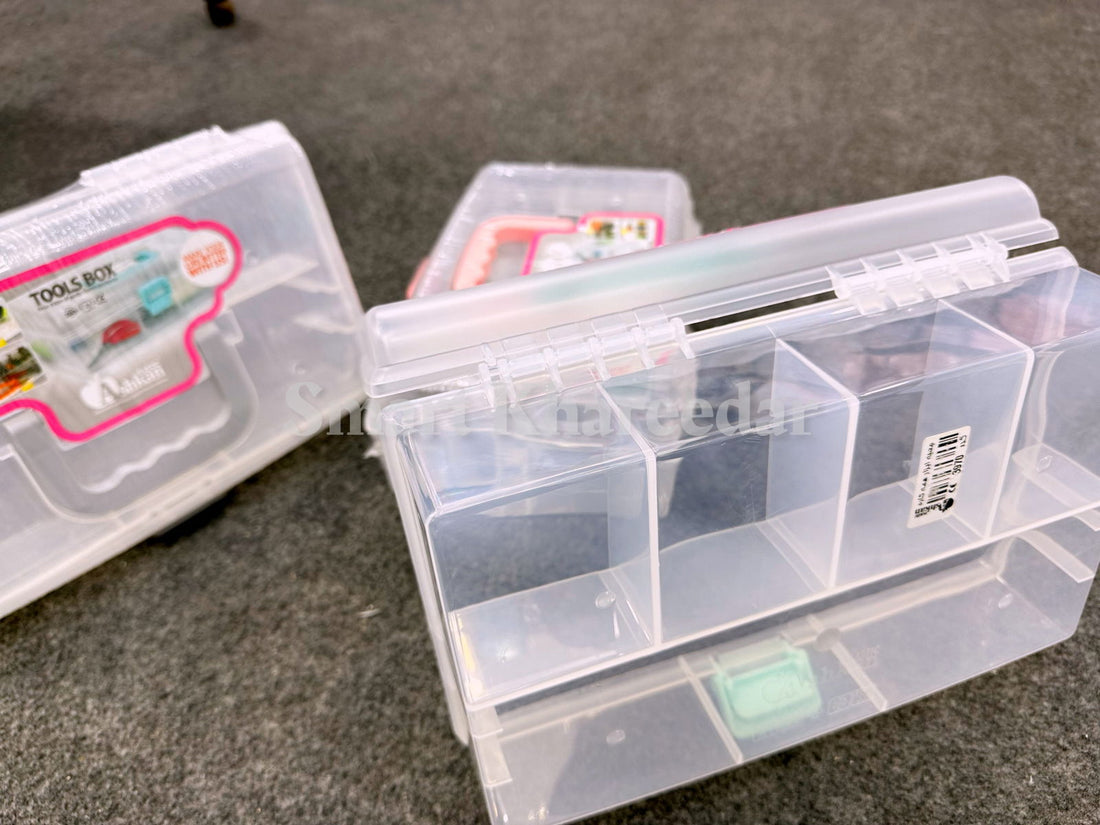 Ashkhan Transparent Portion Medical Box [Organiser] - Smart Khareedar