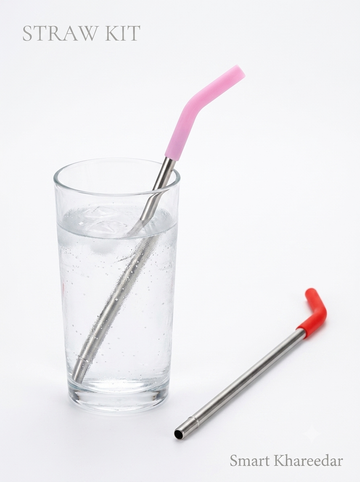 Stainless Steel 12 inches Straw | Reusable Food Grade Quality