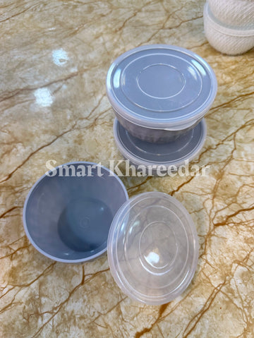 3pc Raita Bowl Set | 200ml bowl  with Lid