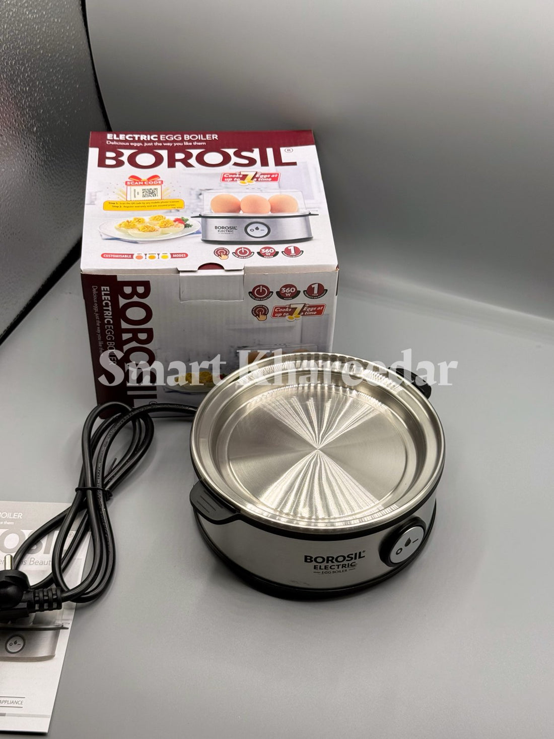 BOROSIL 360W Electric 7 Eggs Boiler