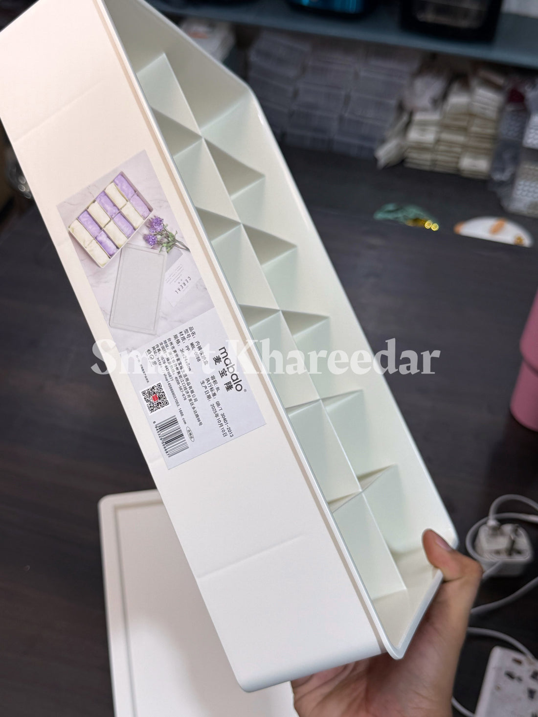 Underwear Storage Box Compartment Divided Drawer and Closet Storage Bin - Organizer for Scarves, Socks, Ties Bras, and Underwear - Dress Drawer Organizer, Shelf Organization Lingerie Storage Box | 36x24x8cm