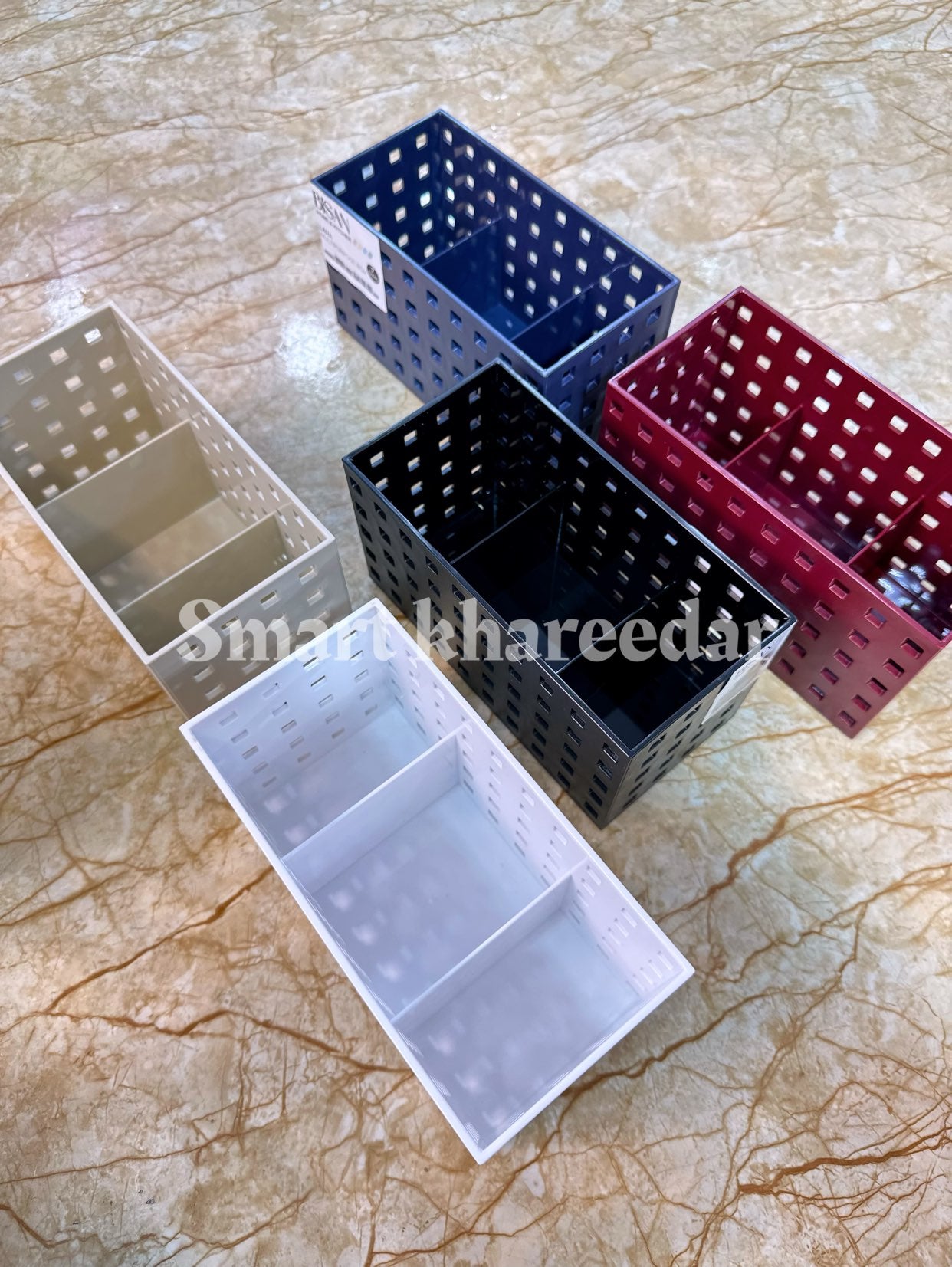 3 section Bisan Rectangle Organiser