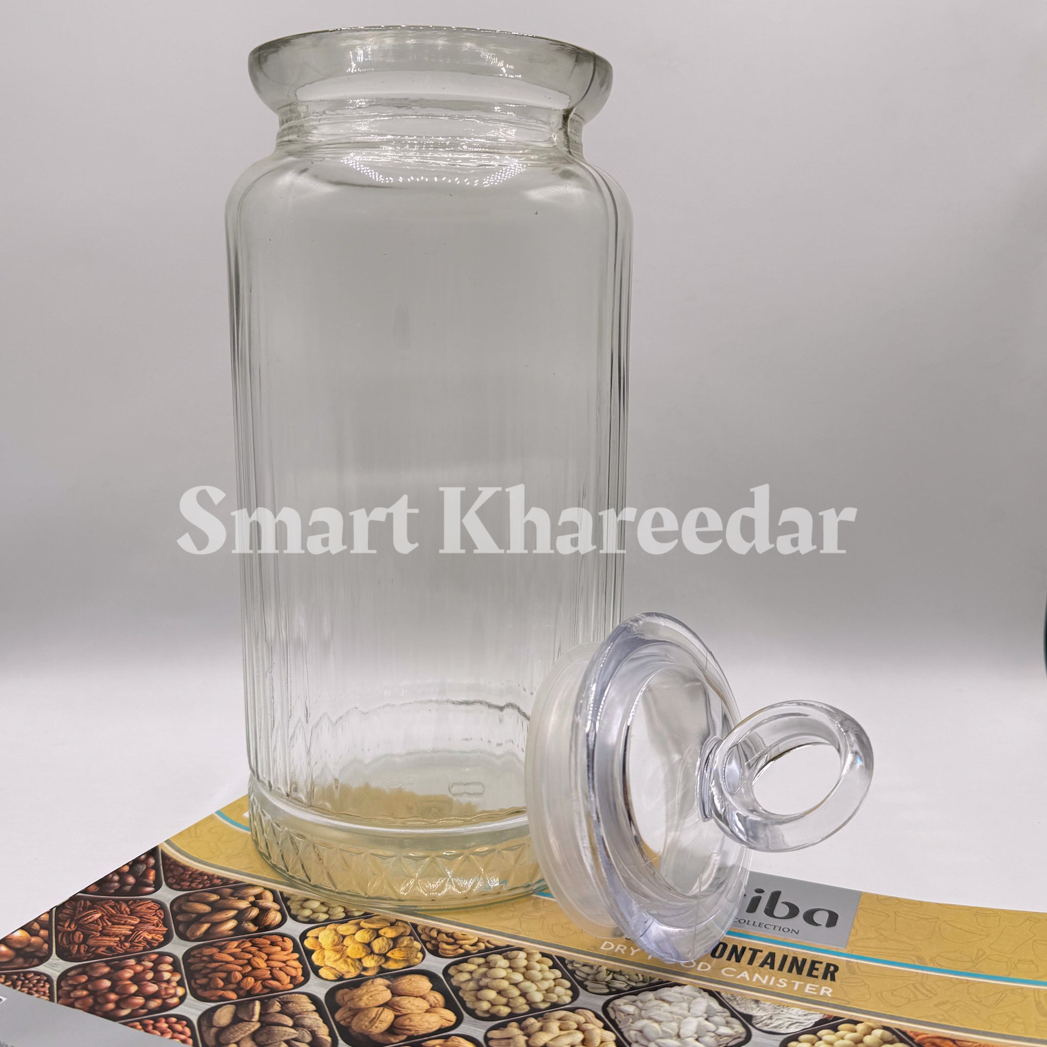 2kg Ziba Glass Canister Jar - Size 5